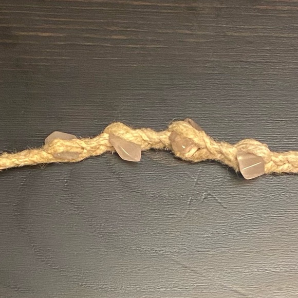 🔸Crystal Beaded Hemp Bracelet/Anklet🔸 - Picture 1 of 11